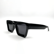 Urban Edge Rectangular Sunglasses - Black